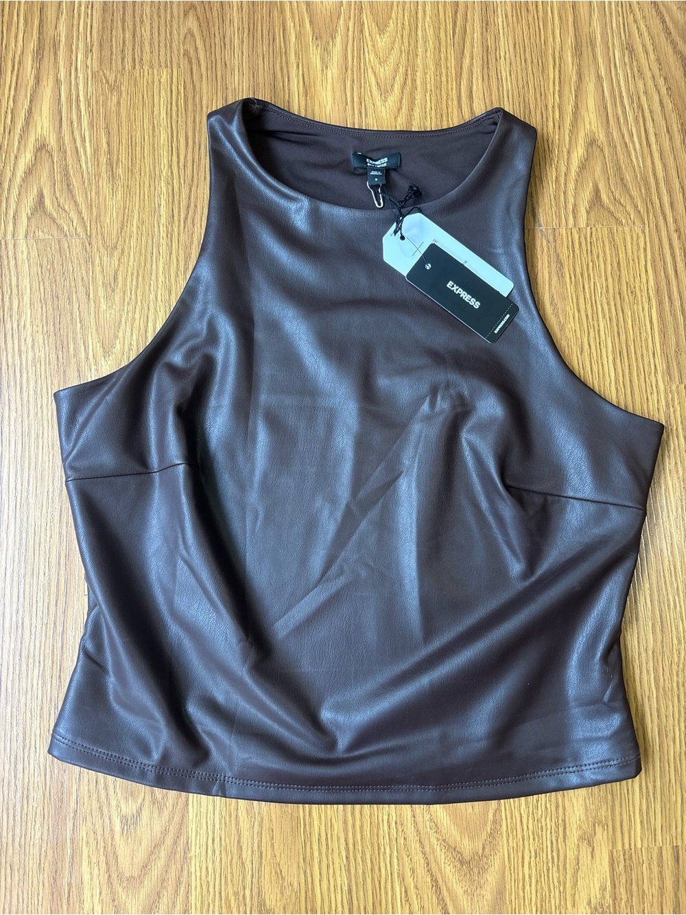 NWT Express Faux Leather Tank Top